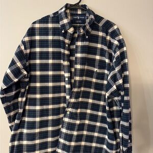 Ralph Lauren Navy Green and Yellow Big Shirt size L
